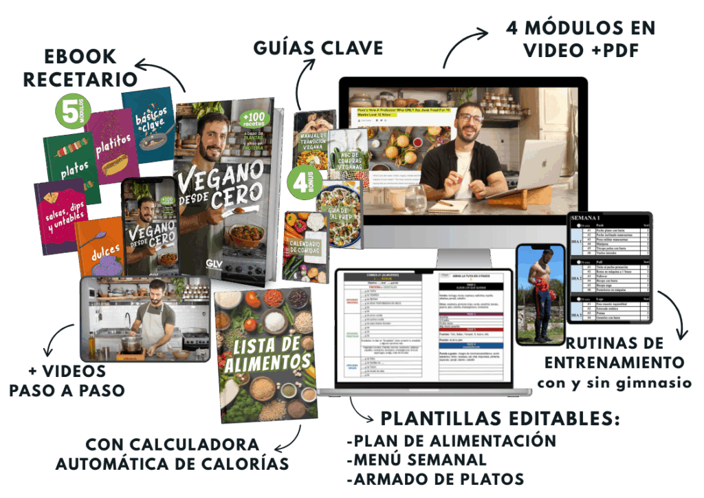 curso vegano plan de alimentacion vegano recetas veganas Comida vegana veganismo a base de plantas